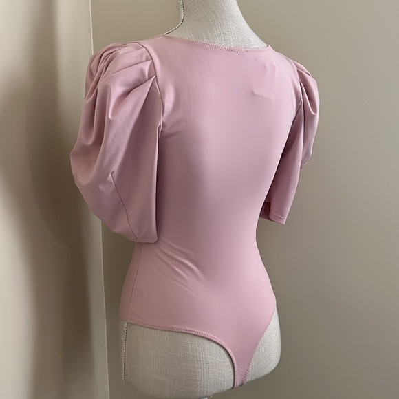 🆕 Free People Va Va Voop Bodysuit In Soft Pink - Picture 9 of 12